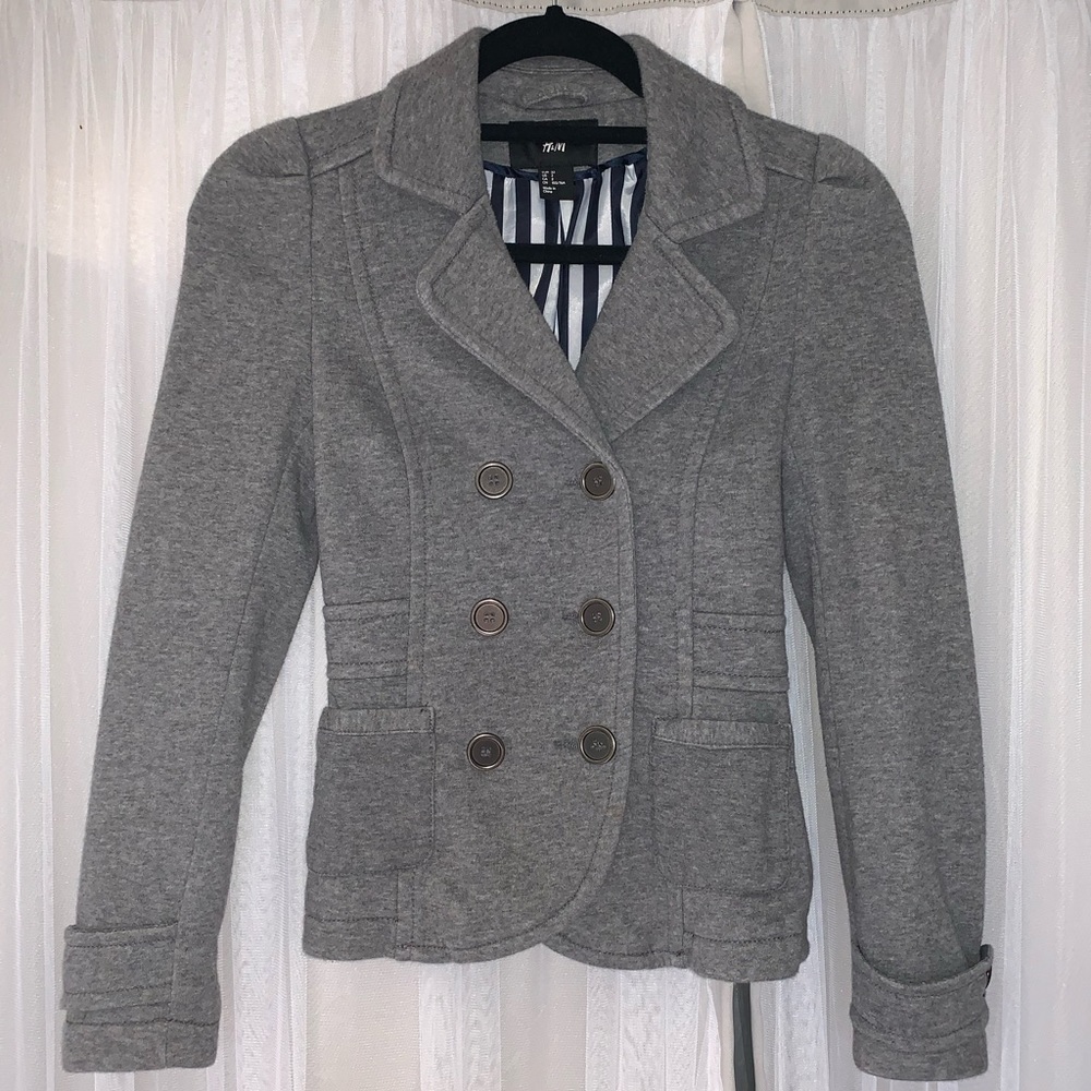 H&M’s jersey pea coat
